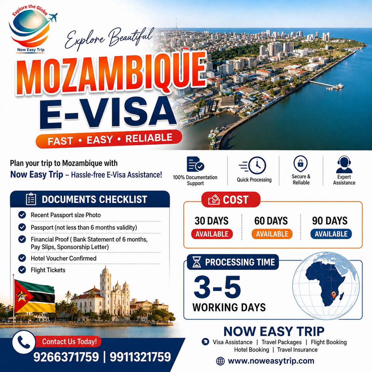 Mozambique Tourist Visa