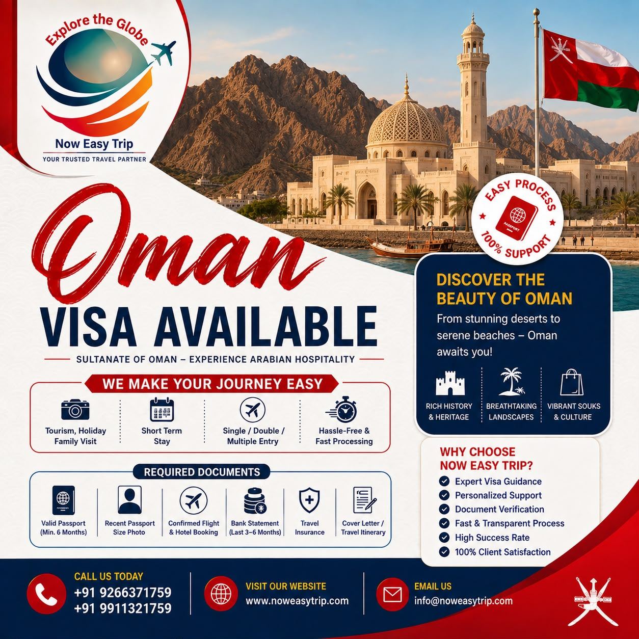 Oman Tourist Visa Assistance
