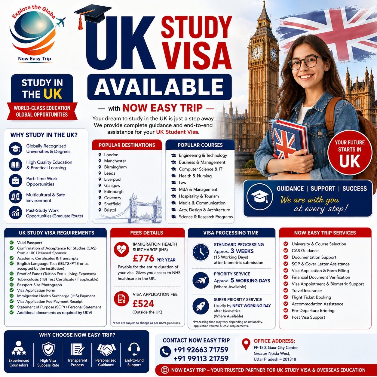 UK Study Visa Available