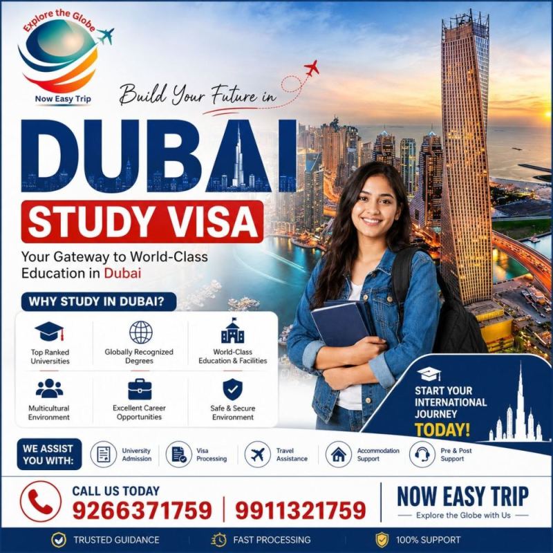 UAE (Dubai) Study Visa Available with Now Easy Trip